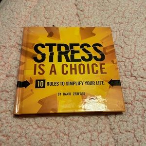 Stress is a choice book motivational book gift self help book workaholic